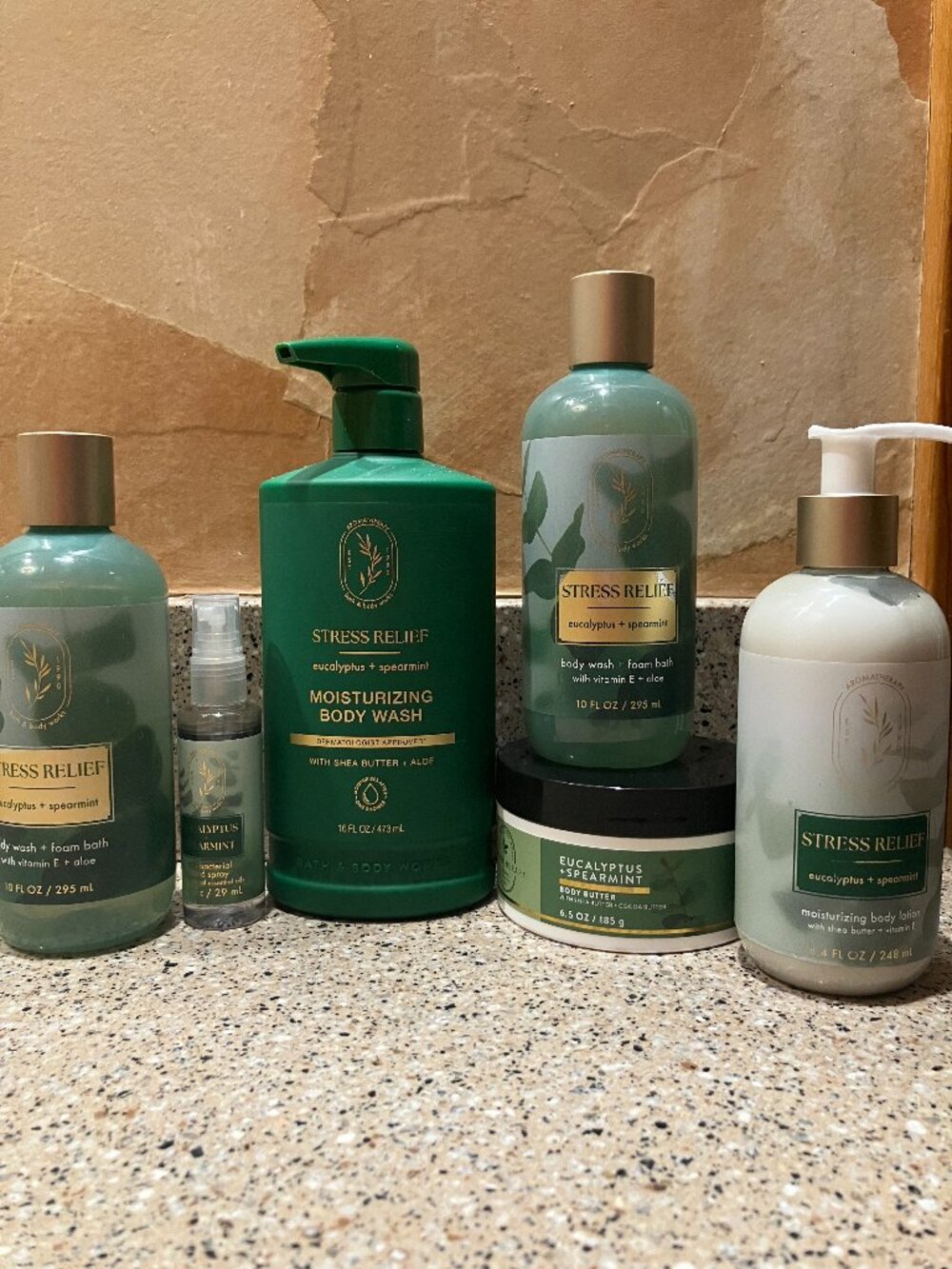 Bath & Body Works Stress Relief Set of Body Butter, Body Lotion , Body Wash, Etc